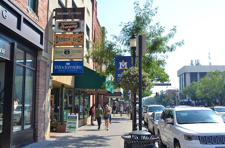 Stroll along Main Street, Downtown Bozeman